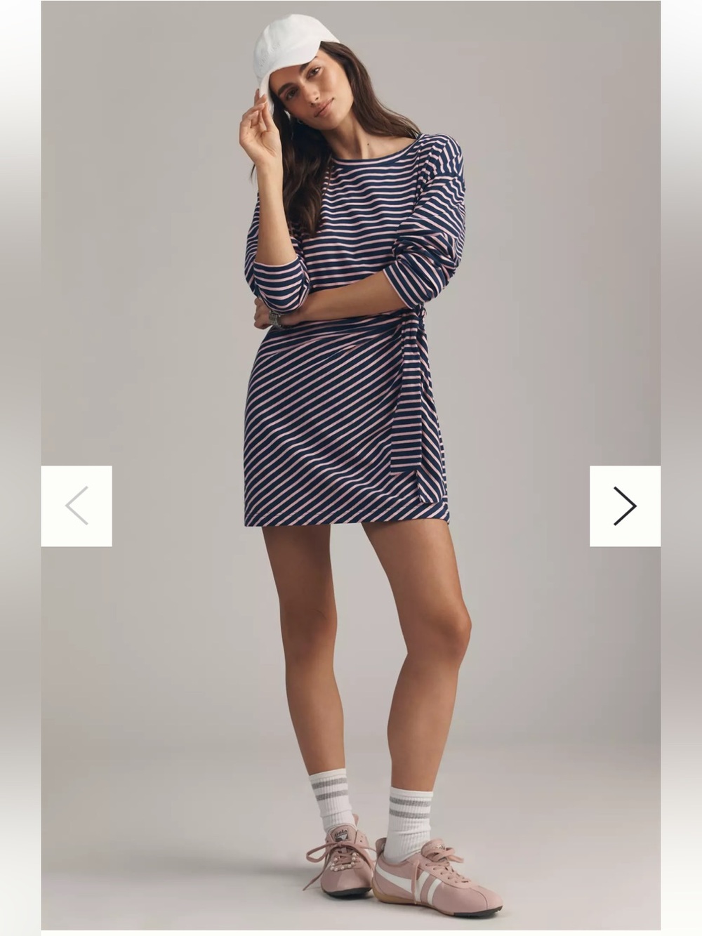 NWT retail$88 size S #Anthropologie Long sleeve wrap mini dress with a tie knot.